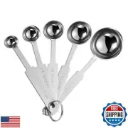 5PCS OstWony Measuring Spoons Set, Includes 1/8, 1/4, 1/2 tsp, 1 tsp, 1 tbsp,