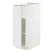 METOD base cabinet with shelves, white/Stensund white, 30x60x80 cm