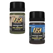 AK Interactive Streaking Grime Enamel 35mL - Panzer Grey