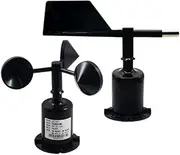 30M/S Polycarbonate Wind Speed Direction Sensor Weather Station Outdoor 3 Cup Anemometers Sensor Output 0-5V