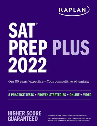 SAT Prep Plus 2022: 5 Practice Tests+Proven Strategies+Online+Video