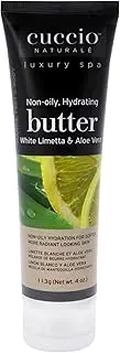 Cuccio Naturale Butter Blends - Ultra-Moisturizing - Renewing, Smoothing And Scented Cream - Deep Hydration For Dry Skin Repair - Natural Ingredients - White Limetta And Aloe Vera - 113 G Body Butter