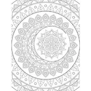 Born Thin Colouring Canvas 12x16" Mandala