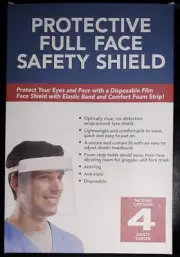 Protective Full Face Safety Shield Brand New 4 Safety Shields