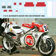1/12 Decals for KEVIN SCHWANTZ SUZUKI RGV 500 1993 DECALS TB DECAL TBD45