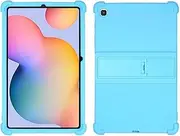 Case for Samsung Galaxy Tab S6 Lite 2024 10.4 inch(Model:SM-P620/SM-P625/SM-P627), Soft Silicone Cover, Shock-Resistant,Cover for Galaxy Tab S6 Lite, Adjustable Bracket.(Sky Blue)