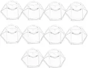 PRETYZOOM 10pcs Acrylic Crystal Ball Base Stand S Display Holder for Globe Sphere Ornaments Stable Support for Home Lightweight and Practical Design