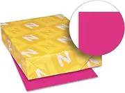 Astrobrights Color Cardstock, 65 lb Cover Weight, 8.5 x 11, Fireball Fuchsia, 250/Pack