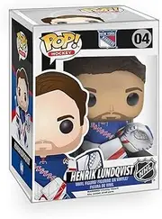 Epic Collectibles Pop Hockey - Henrik Lundqvist New York Rangers NHL Vinyl Figure Bundle with Compatible Funko Box Protector