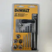 NEW DeWalt 17-Piece METRIC TAP & HEX DIE SET Model # DWA14510