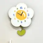 Wall Ornament Bedroom Silent Clock Creative Cute Wall Clock Home