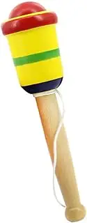 Natural Wood Kendama Skill Toy Throw Catch Game Enhance Boys and Girls' Coordination Skills