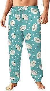 [Generic] Men's Sweatpants, American Footballs Design-5, Polyester Joggers, Sweatpants Jogging Pants for Workout Running