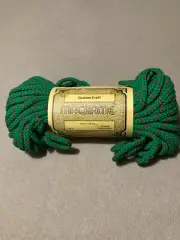 Custom Craft Macrame Cord, Green with Red Diamonds, 6mm 50yd