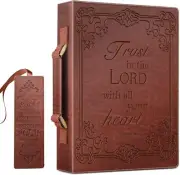 Classic Bible Cover Vegan Leather Carrying Book Case Church Bag Bible Protective