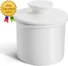 French Butter Dish Butter Crock for Counter with Water Line for Fresh Spreadable