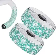 Bicycles Handlebar Tape | Road Bike Bar Tape | Padded Wrap with Cherry Pattern 2 Rolls Accessories for Rowing Gravel Cycling Hockey