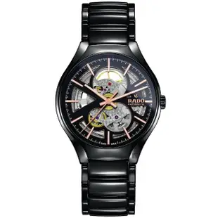 【Rado 雷達表】True真我系列鏤空機械錶-40mm R03(R27100162)