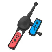 Black Fishing Rod Fishing Game Accessories For Joy-Con Controller handle