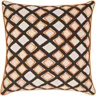 Omo by Surya Pillow, Saffron/Cream/Orange, 18' x 18' - OMO001-1818P