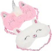 Sleeping Eye Mask for Women Soft Plush Night Mask Cute Patterns Eye Cover for Women