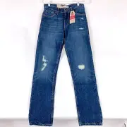 NWT Levis 502 Regular Taper Distressed Cotton Jeans Boys 16 28 x 28 Act 30 x 31
