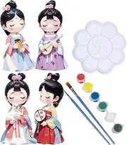 Lueear Plaster Painting Crafts for Children - Paint Your Own Sculptures,Arts and Crafts Activity, Painting Set, Plaster Craft Drawing Toys, Coloring Plaster