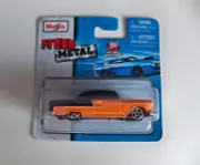 Maisto Fresh Metal 1955 Chevy Bel Air Orange Black 1:64