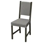 STEFAN chair, brown-black/Knisa grey/beige