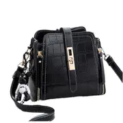 Bags For Women Crocodile Bucket Crossbody Bag Lady Small Purses and Handbags Designer Shoulder Messenger Bags Black