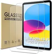 WD&CD [2 Pack] Screen Protector Compatible with ipad 10th Gen 2022, 10.9", [HD Clarity] [9 Hardness] Tempered Glass Replacement for Apple iPad 10th 2022