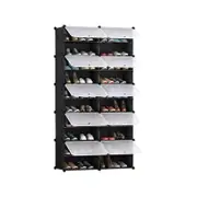 SOGA 10 Tier 2 Column Shoe Rack Organizer Storage Stackable