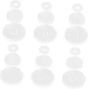 [Generic] 30pcs Ear and Nail Fixing Gasket Pearl Earring Correctors Earring Hooks Backs Earring Making Droopy Ear Cleaner Clear Ears Belly Button Transparent Resin