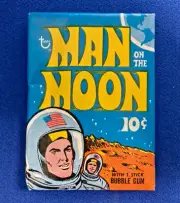 1969 TOPPS - MAN ON THE MOON - 10 cent UNOPENED PACK - Apollo 11 - nice!