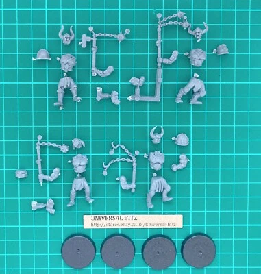 Chaos Marauder Marauders Flails x 4 A Warhammer Slaves Darkness Old World U3