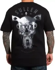 Sullen Clothing "Double Draw " Mens tee Art Collective tattoo Black