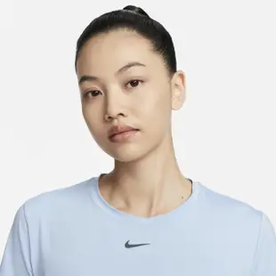 【NIKE 耐吉】短袖 上衣 T恤 機能 排汗 運動 休閒 女 AS W NK ONE CLASSIC Dri-FIT SS TOP 藍色(FN2799440)