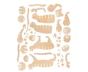 3D Animal Wooden Puzzle Walking Cat Assembly Educational Toy Diy Crafts Children Gifts