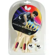Kanak Jha RDJ 4-Player Table Tennis Paddle Set with 3 Balls