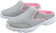 [JEUROT] Slip on Mules & Clogs for Women Men Mesh Knit Open Back Walking Shoes Breathable Comfort Sneakers Orthopedic Slippers