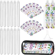 39 Pcs Secret Tampon Flask Set for Women Includes 12 Reusable Plastic Flasks for