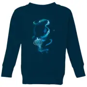 Fantastic Beasts Newt Silhouette Kids' Sweatshirt - Navy