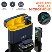 Wireless Lavalier Microphone Lapel Mic for iPhone Android DSLR Camera Plug&Play