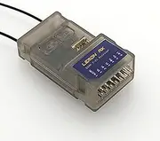 Buddy RC Compatible Spektrum Full-Range DSMP Receiver with Diversity Antenna， DSMX DSM2 Compatible 7-CH Telemetry Stabilizer Voltage Probe Receiver