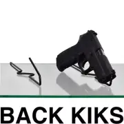 Gun Storage Solutions Back Kikstands- 10 Pack (Attaches to Glass Shelves)