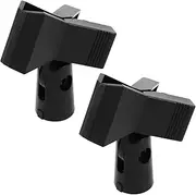 NULYLU 2pcs Stand Microphone Clip Mic Holder for Stand Microphone Stand Clips Mic Stand Adapter Adjustable Microphone Holder Microphone Stand Adapter Microphone Clip Onstage Mic Clamp