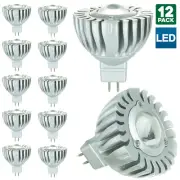 12 Pack Sunlite MR16 Mini Reflector, 12 Volt, GU5.3 Base Bulb, 6500K Daylight