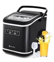 Countertop Ice Maker, Portable Ice Maker with 11.42"D*8.74"W*11.57"H 1 Black