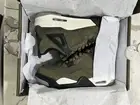 Grade School Air Jordan 4 Retro Low Craft Olive-6.5Y