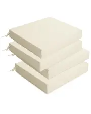 Unikome Set Of 4 Solid Water-Resistant Outdoor Patio Seat Cushion